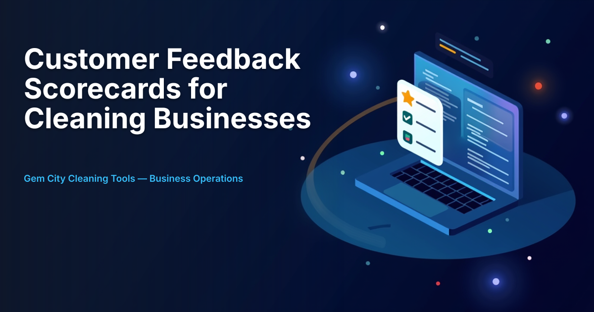 Customer Feedback Scorecards for Cleaning Businesses