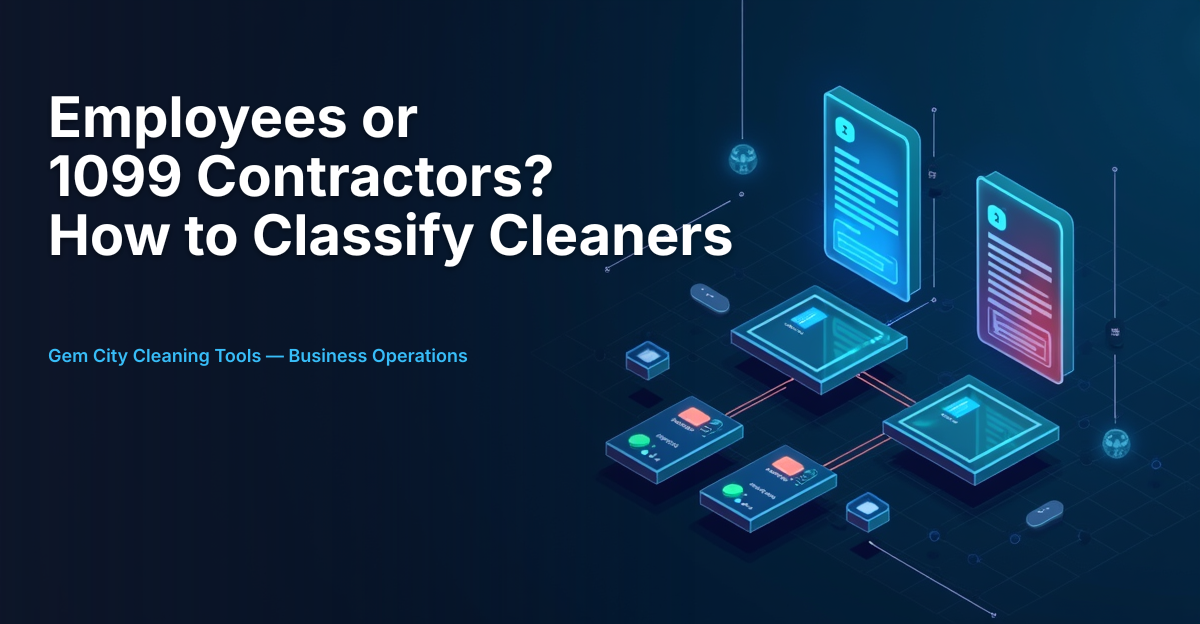 Independent Contractor vs Employee: How to Classify Cleaners