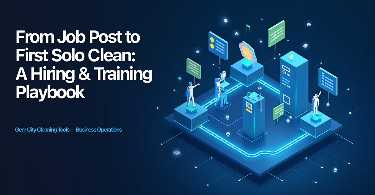 From Job Post to First Solo Clean: A Hiring and Training Playbook