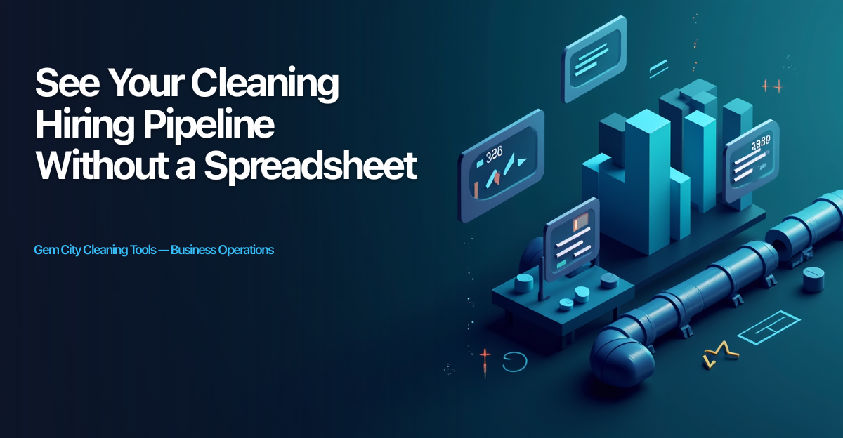 See Your Cleaning Hiring Pipeline Without Another Spreadsheet