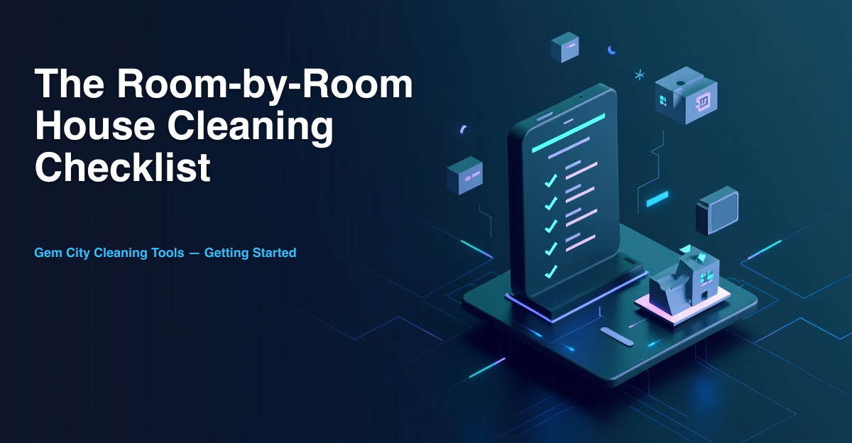 The Room-by-Room House Cleaning Checklist (Free PDF)