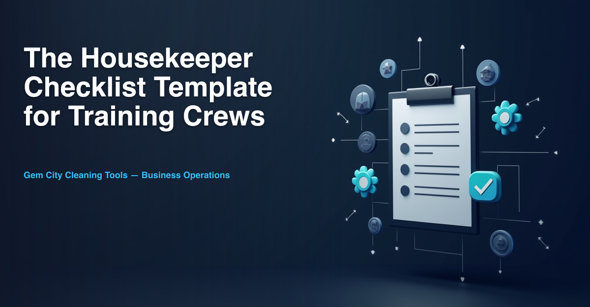 The Housekeeper Checklist Template for Training Your Crew