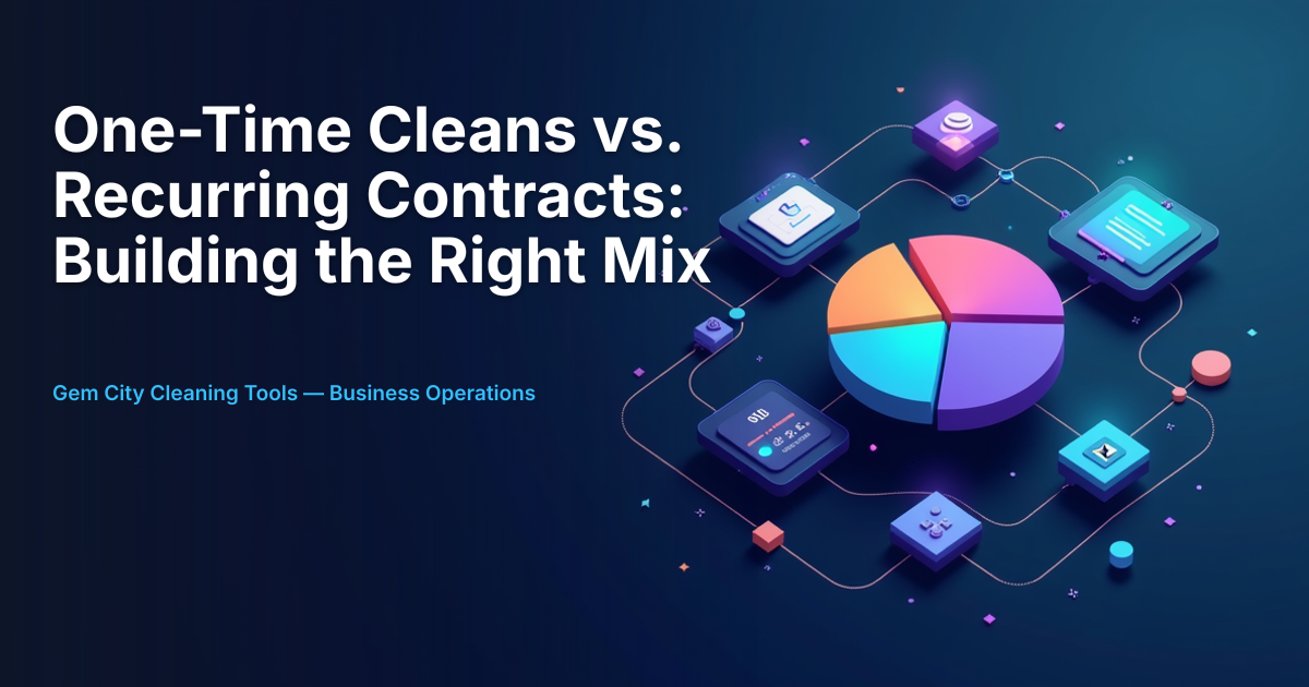 One-Time Cleans vs. Recurring Contracts: Building the Right Mix