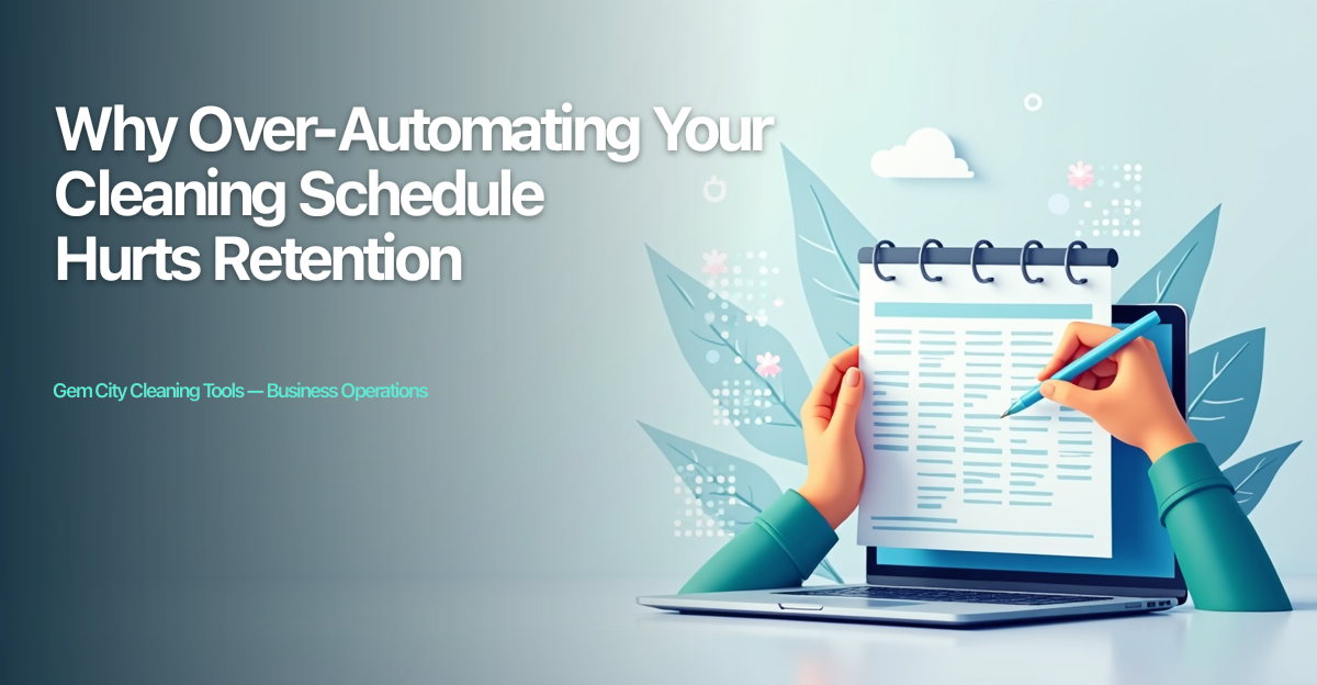 Why Over-Automating Your Cleaning Schedule Hurts Retention