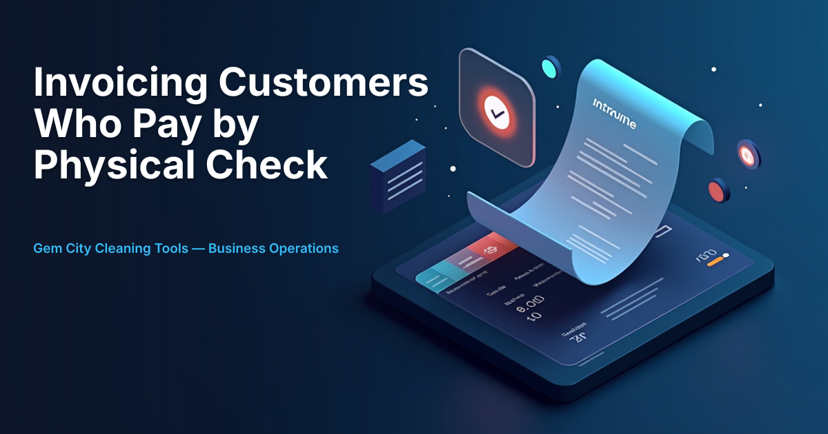 New: Invoicing Customers Who Pay by Physical Check