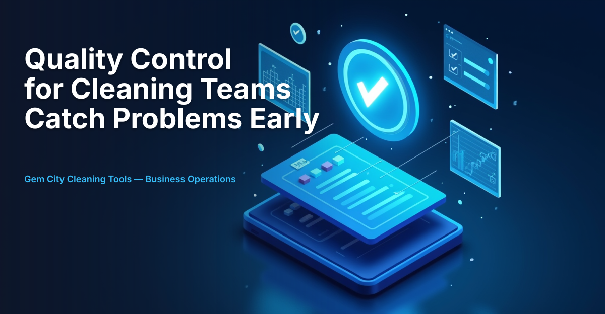 Quality Control for Cleaning Teams: Catch Problems Early