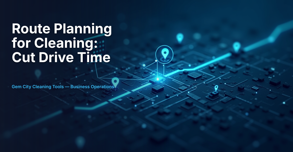 Route Planning for Cleaning Businesses: Cut Drive Time